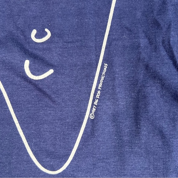 Vtg 80’s T Shirt Jay Leno Single Stitch The Tonight Show Blue Paper Thin 1987 L - Picture 4 of 8